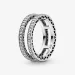 Prstan Pandora Double Sparkle and Hearts - 196236CZ Prstan Pandora Double Sparkle and Hearts - 196236CZ