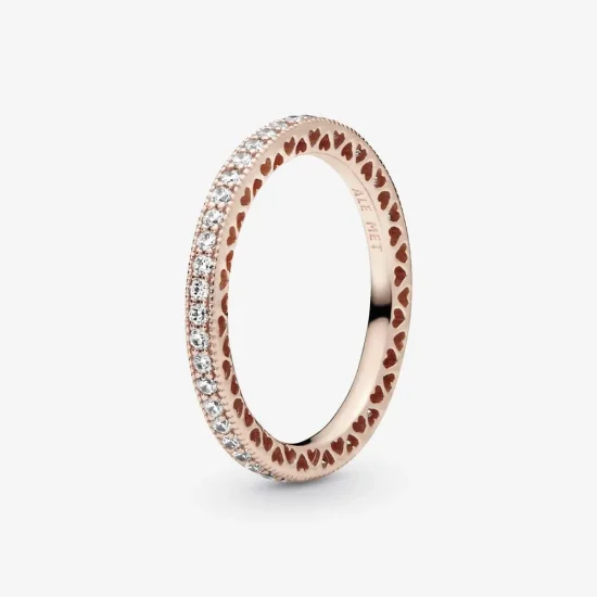 (slika za) Prstan Pandora srca - 180963CZ