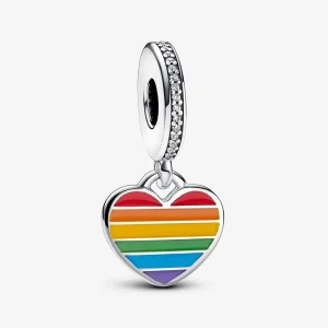 (slika za) Viseči obesek Pandora Pride Rainbow Heart - 792017CZ_E029