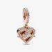 Viseči obesek s srcem in mamo Pandora - 789402C01