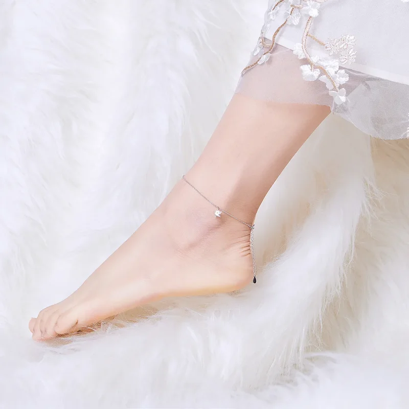 (slika za) Pandora Style Silver Starry Anklet - SCT009 - Ogled 3
