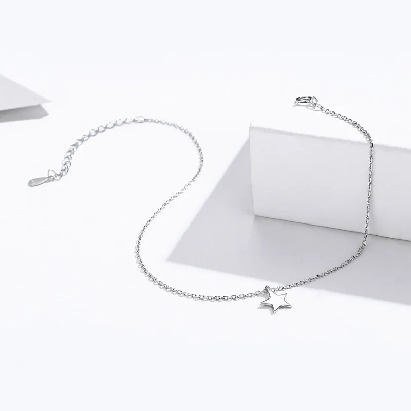 (slika za) Pandora Style Silver Starry Anklet - SCT009 - Ogled 4