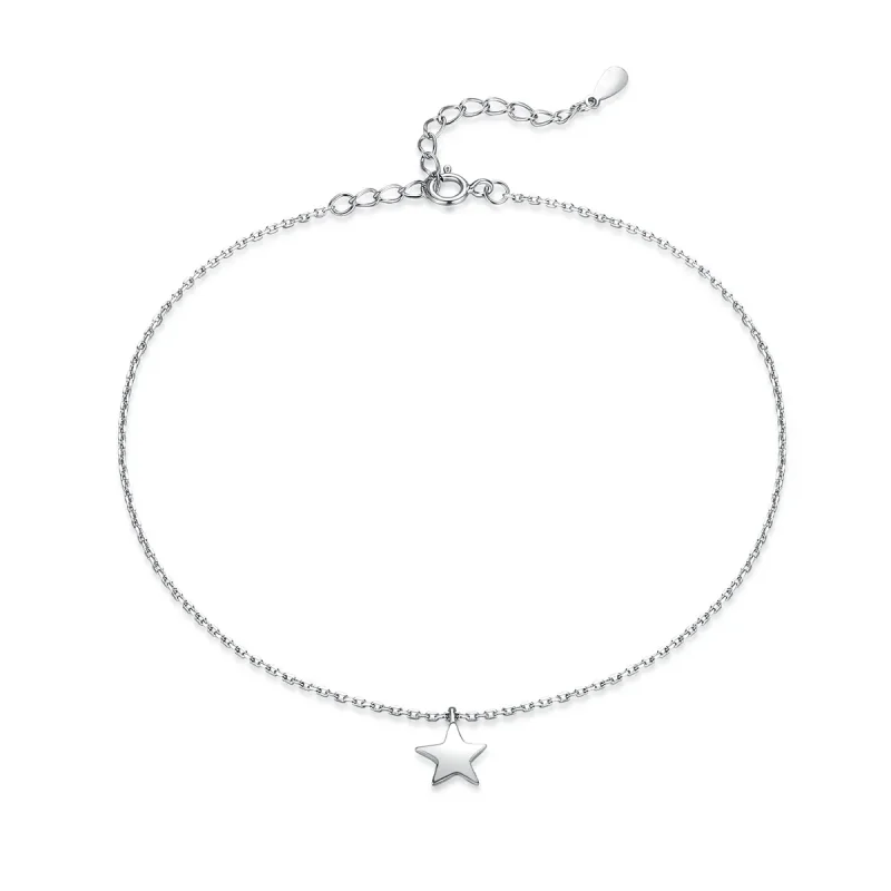 (slika za) Pandora Style Silver Starry Anklet - SCT009 - Slika izdelka