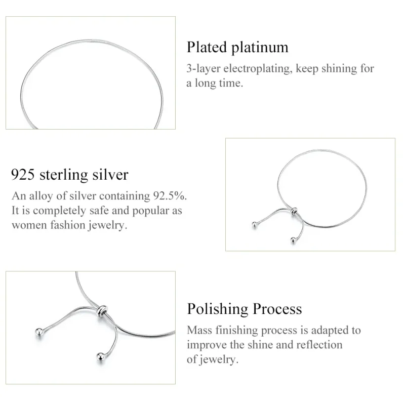 (slika za) Srebrni elegantni gležnjarji Pandora Style - SCT016 - Ogled 6