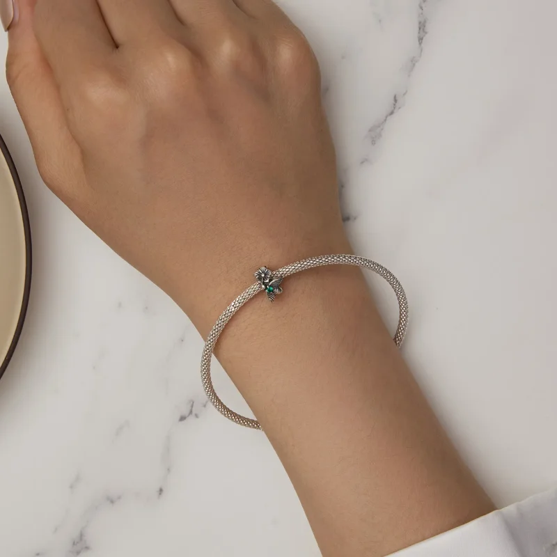 (slika za) Distančni obesek Lucky Bee v stilu Pandora - SCC2526 - Ogled 6