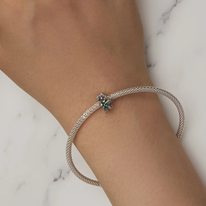 (slika za) Distančni obesek Lucky Bee v stilu Pandora - SCC2526 - Ogled 7