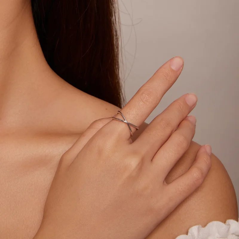 (slika za) Križni prstan v stilu Pandora - SCR543-A - Ogled 2