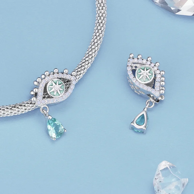 (slika za) Obesek s hudičevimi očmi v stilu Pandora - BSC856 - Ogled 4