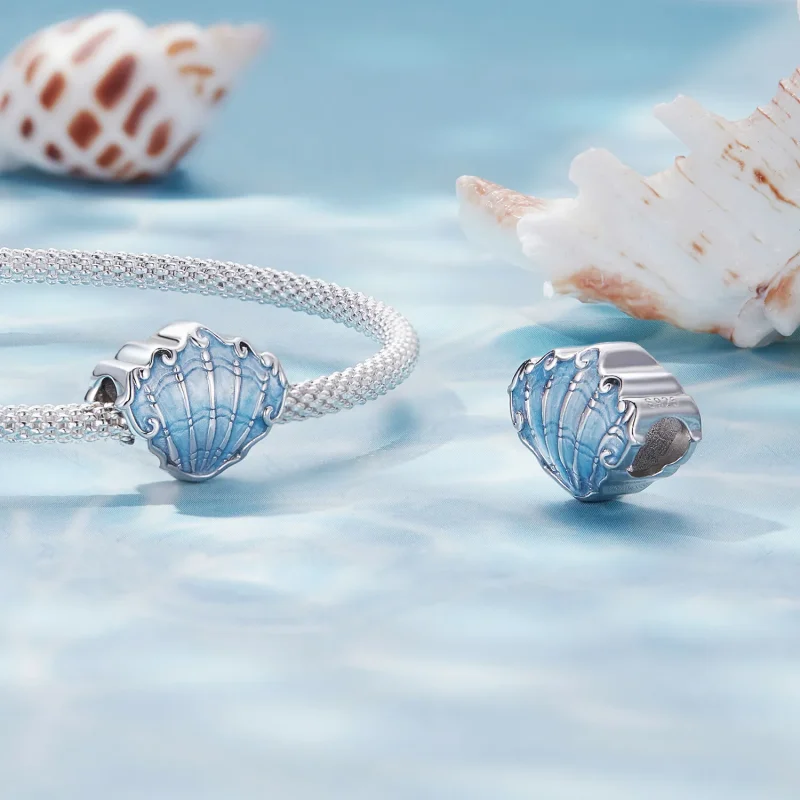 (slika za) Obesek v obliki školjke Pandora - SCC2507 - Ogled 4