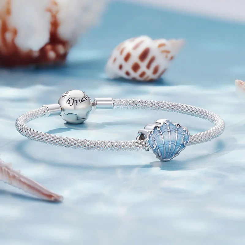 (slika za) Obesek v obliki školjke Pandora - SCC2507 - Ogled 5