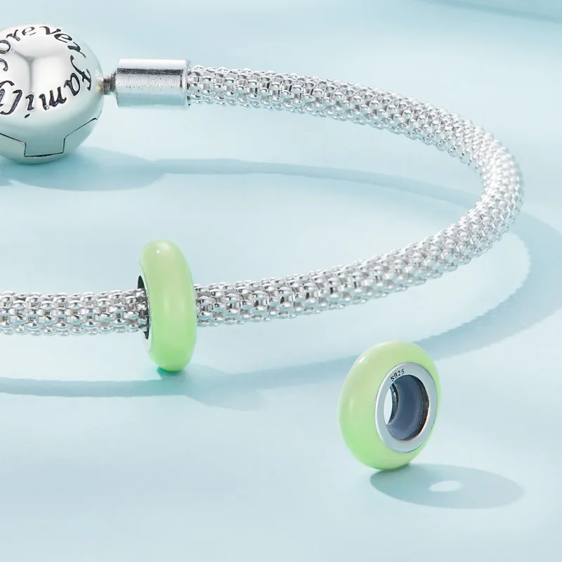 (slika za) Obesek z distančniki iz silikagela v stilu Pandora - SCC1450-LG - Ogled 4