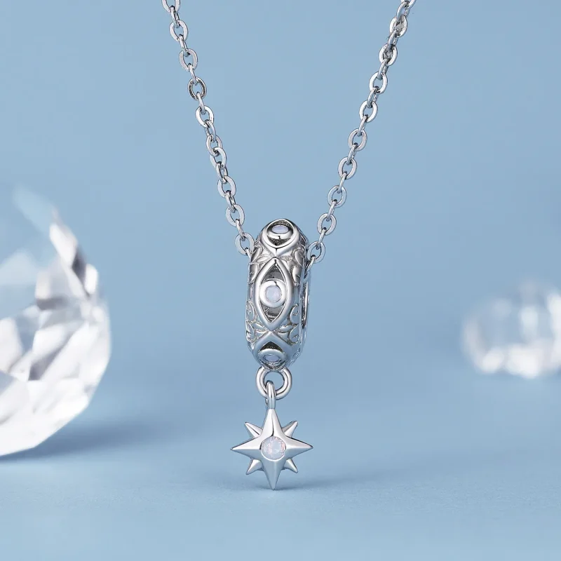 (slika za) Obesek z distančnikom Hudičevo oko v stilu Pandora - BSC857 - Ogled 2