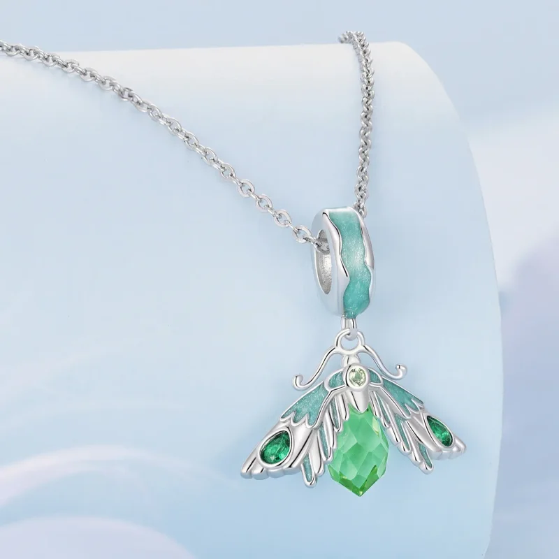 (slika za) Obesek z obeskom v slogu molja Pandora - BSC866 - Ogled 2