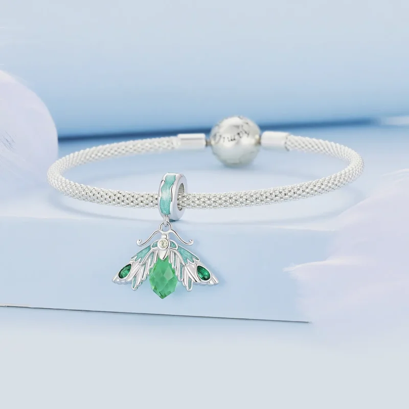 (slika za) Obesek z obeskom v slogu molja Pandora - BSC866 - Ogled 3