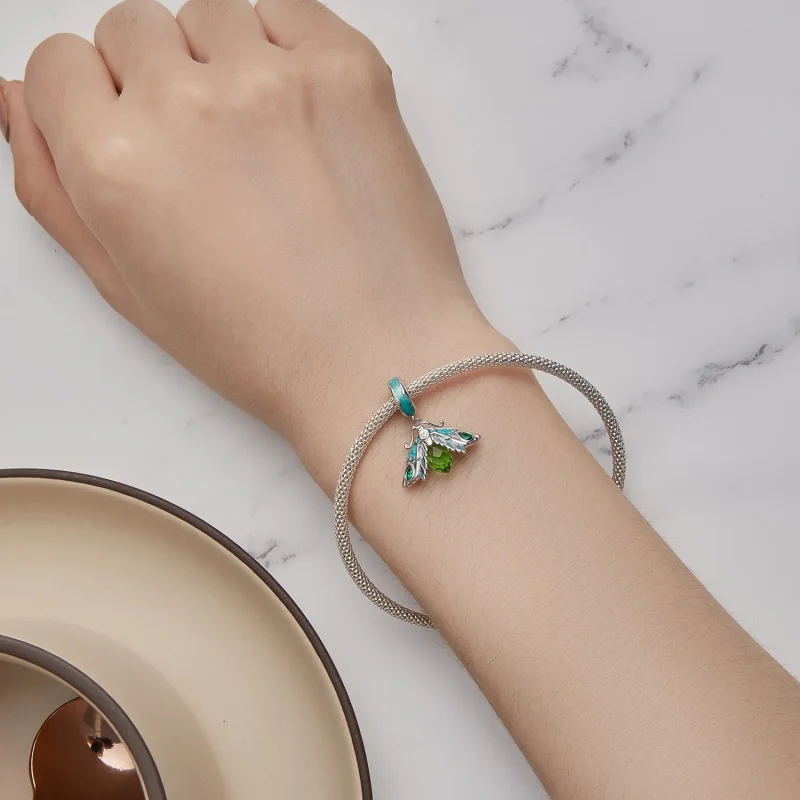 (slika za) Obesek z obeskom v slogu molja Pandora - BSC866 - Ogled 5