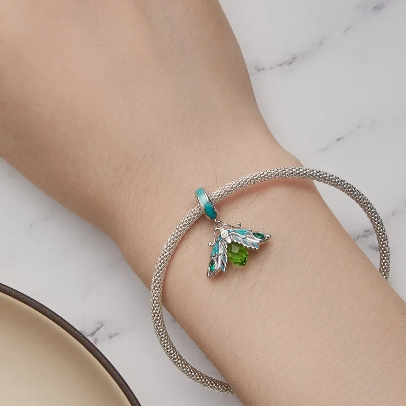 (slika za) Obesek z obeskom v slogu molja Pandora - BSC866 - Ogled 6