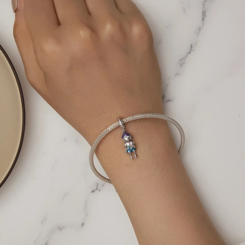 (slika za) Obesek z obeskom za malega dečka v stilu Pandora - BSC877 - Ogled 5