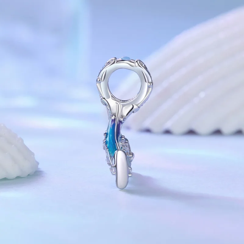 (slika za) Obesek z repom sirene v stilu Pandora - BSC876 - Ogled 3