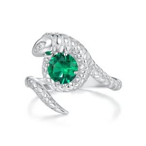 (slika za) Odprt prstan s kačo v stilu Pandora - BSR441