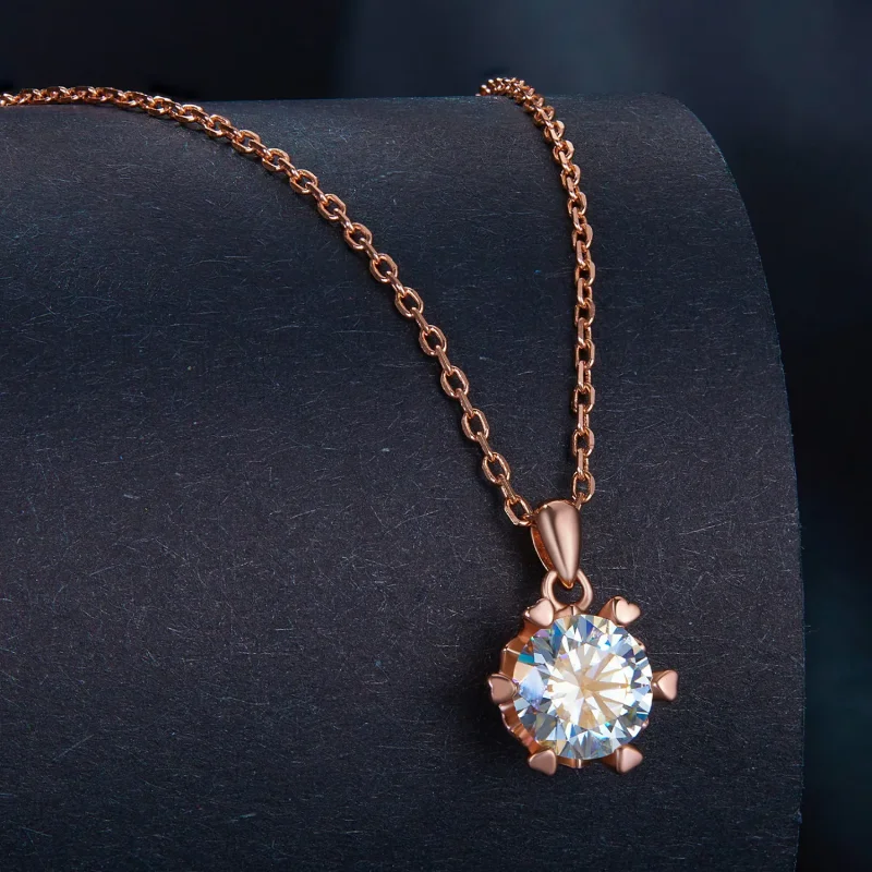 (slika za) Ogrlica v slogu Pandora z luksuznim moissanitom - MSN006-C - Ogled 2