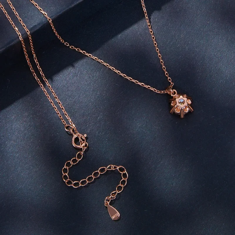 (slika za) Ogrlica v slogu Pandora z luksuznim moissanitom - MSN006-C - Ogled 4