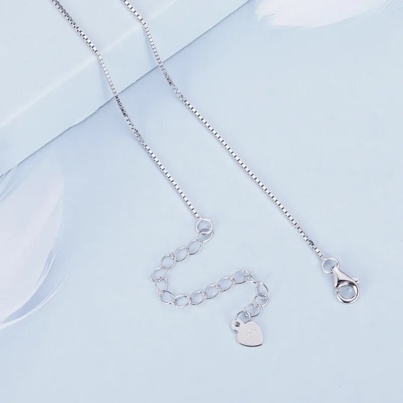 (slika za) Ogrlica v slogu Pandora z majhno rožo - BSN329 - Ogled 4