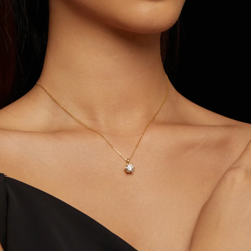 (slika za) Ogrlica v stilu Pandora z luksuznim moissanitom - MSN006-B - Ogled 6