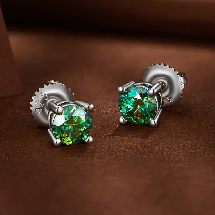 Pandora Style 0,5-karatni uhani s štirimi kremplji iz moissanita - MSE003-CFS
