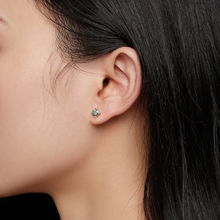 Pandora Style 0,5-karatni uhani s štirimi kremplji iz moissanita - MSE003-CFS
