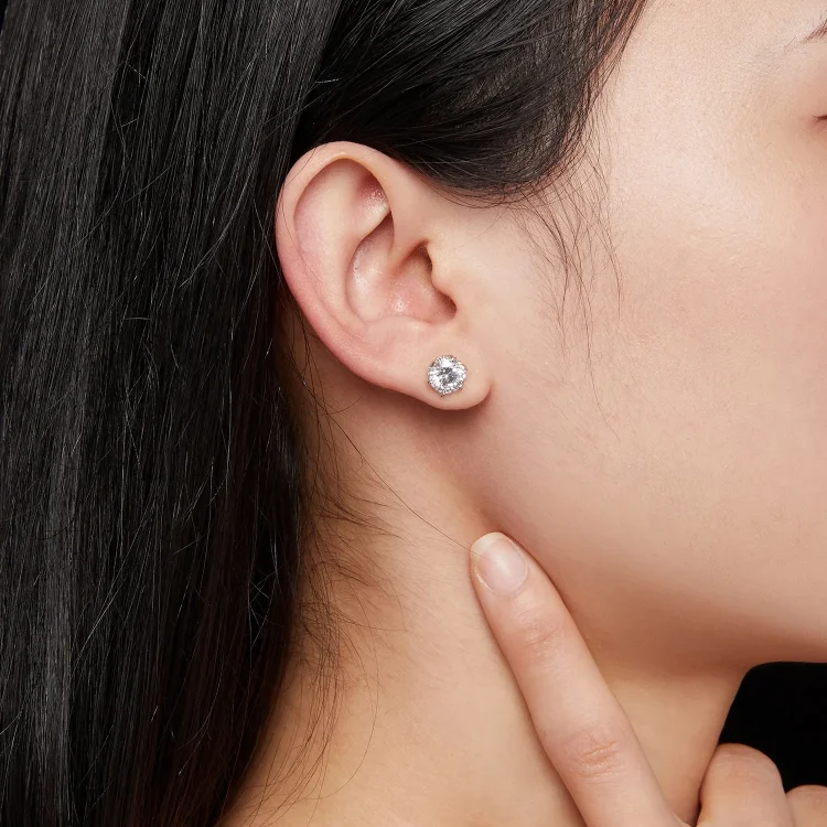Pandora Style 1-karatni uhani iz moissanita - MSE020-L