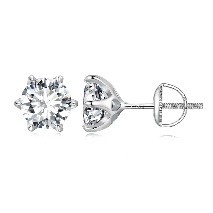 Pandora Style 2 karatni uhani iz moissanita - MSE021-L