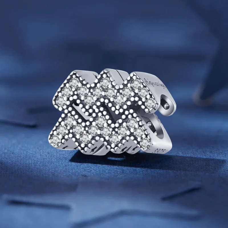 (slika za) Pandora Style Aquarius Lucky Zodiac Charm - SCC2516-12 - Ogled 2