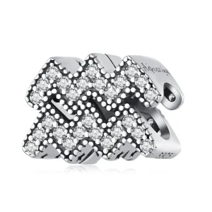 (slika za) Pandora Style Aquarius Lucky Zodiac Charm - SCC2516-12