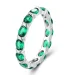 Pandora Style Full Pave Green spinel prstan - BSR432 Pandora Style Full Pave Green spinel prstan - BSR432