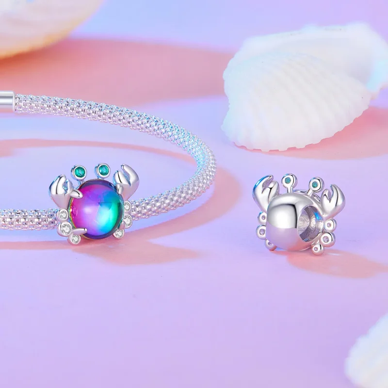 (slika za) Pandora Style Pisani obesek Crab - BSC848 - Ogled 4