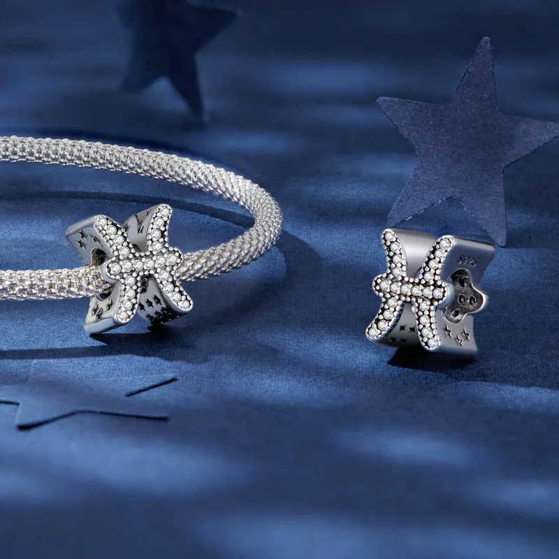 (slika za) Pandora Style Pisces Lucky Zodiac Charm - SCC2516-11 - Ogled 4