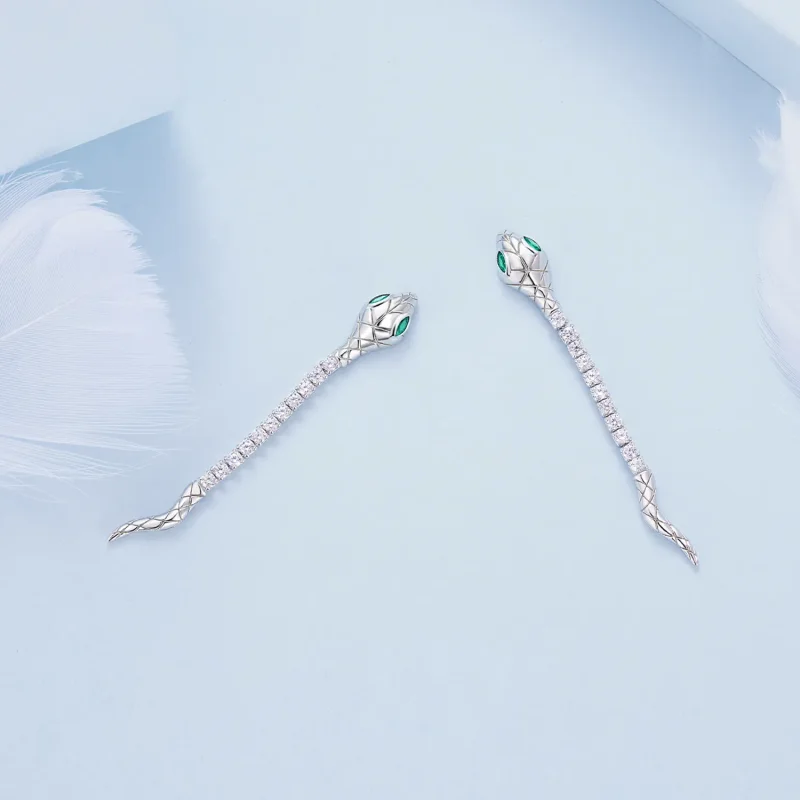 (slika za) Pandora Style Spirit Snake Stud Uhani - BSE851 - Ogled 4