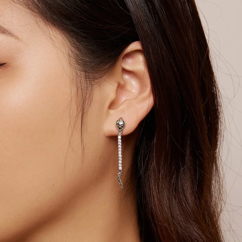 (slika za) Pandora Style Spirit Snake Stud Uhani - BSE851 - Ogled 7