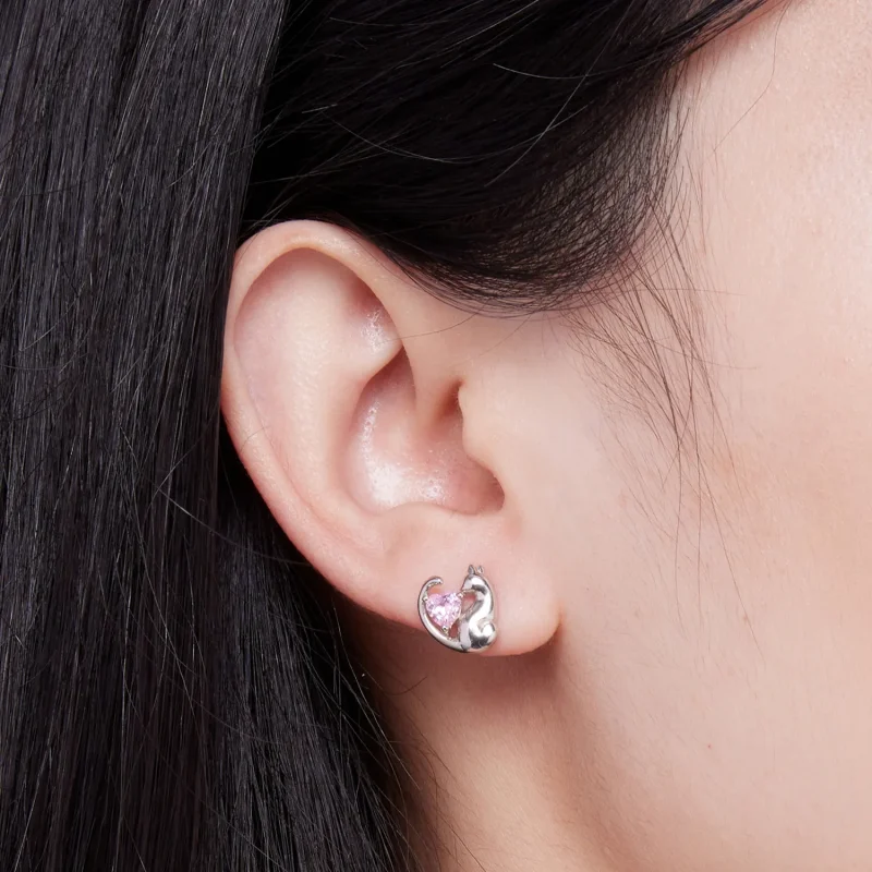 (slika za) Pandora Style The Cat Stud Uhani - SCE1591-A - Ogled 5