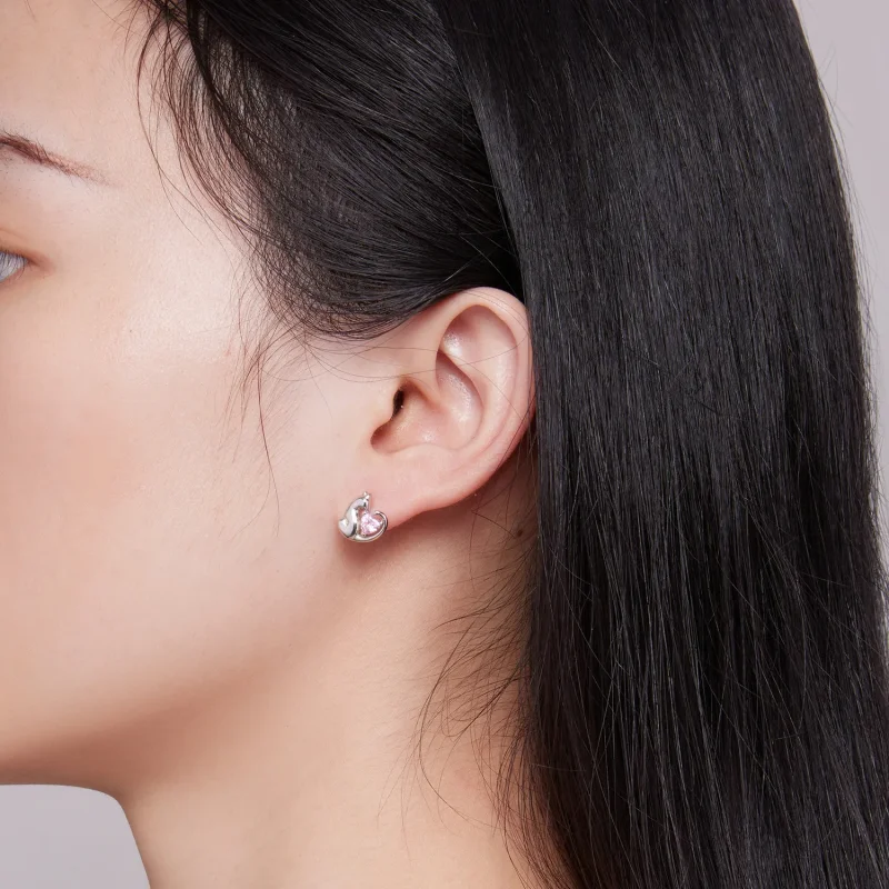 (slika za) Pandora Style The Cat Stud Uhani - SCE1591-A - Ogled 7