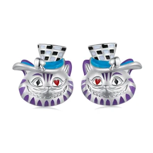 (slika za) Pandora Style Weird Magician Cat Stud Uhani - BSE823