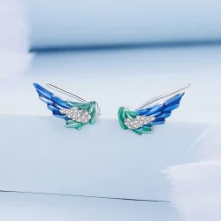 Pandora Style Wing Stud Uhani - BSE852