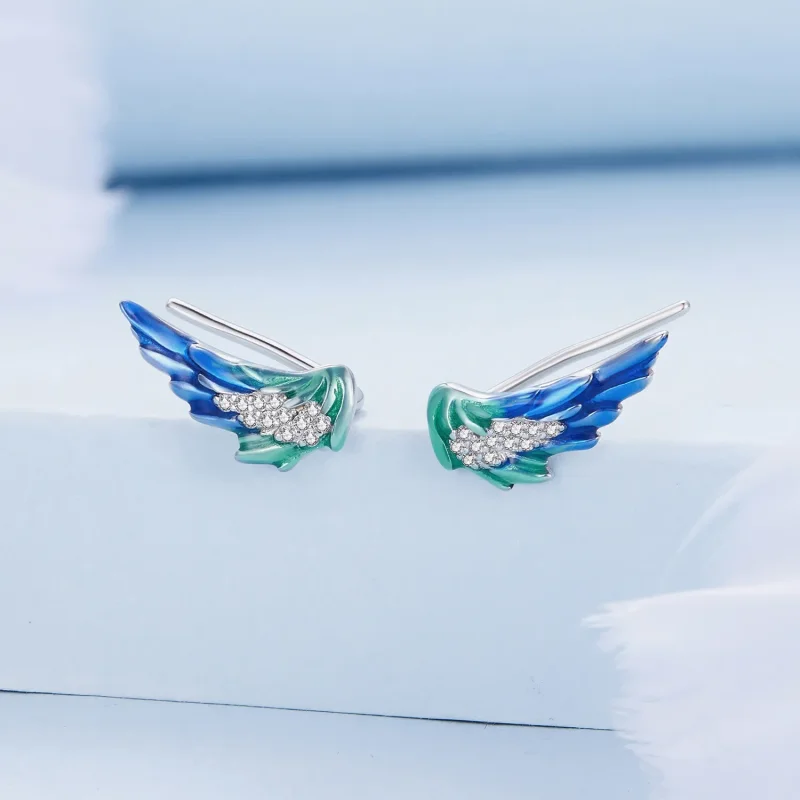 (slika za) Pandora Style Wing Stud Uhani - BSE852 - Ogled 2