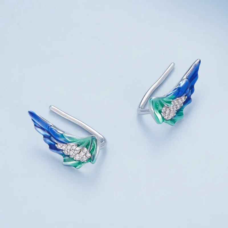 (slika za) Pandora Style Wing Stud Uhani - BSE852 - Ogled 3