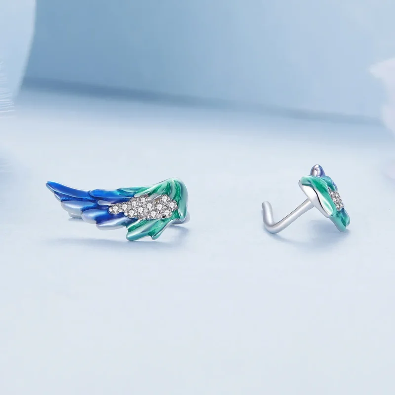 (slika za) Pandora Style Wing Stud Uhani - BSE852 - Ogled 4