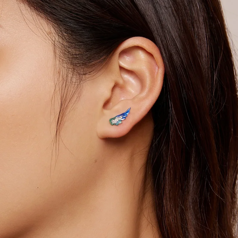(slika za) Pandora Style Wing Stud Uhani - BSE852 - Ogled 5