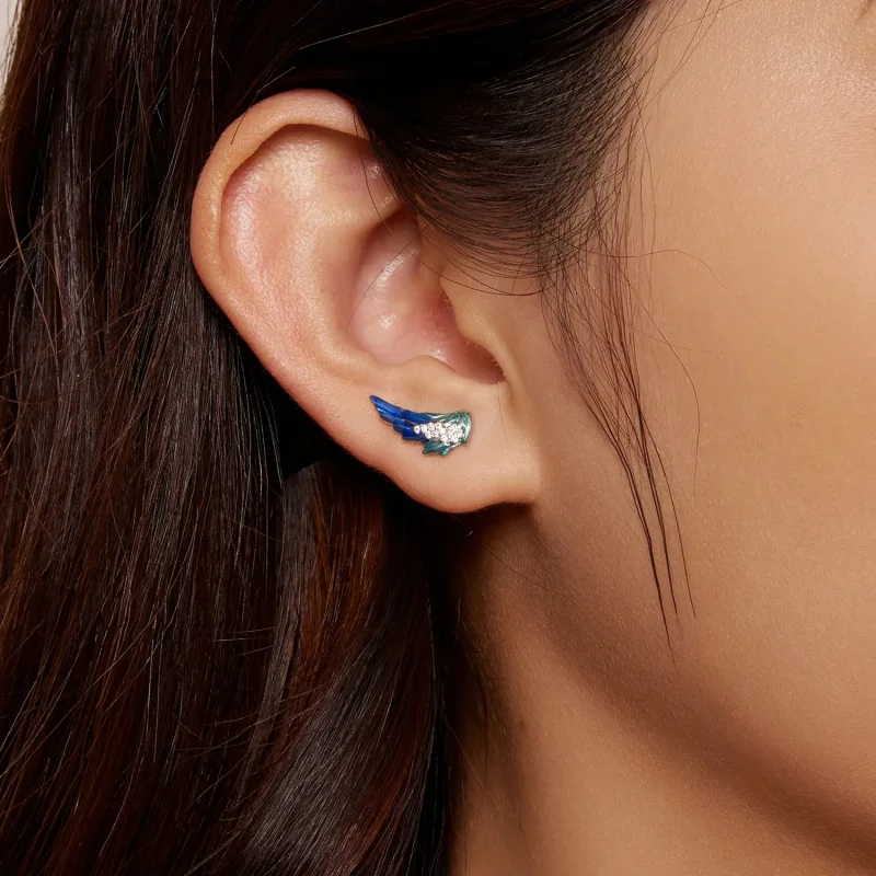 (slika za) Pandora Style Wing Stud Uhani - BSE852 - Ogled 7