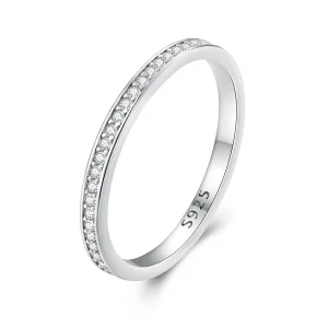 (slika za) Prstan Pandora Style Pave Moissanite - MSR030