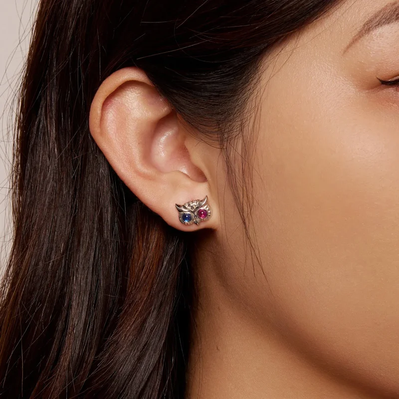 (slika za) Uhani s sovicami v stilu Pandora - SCE1602 - Ogled 5