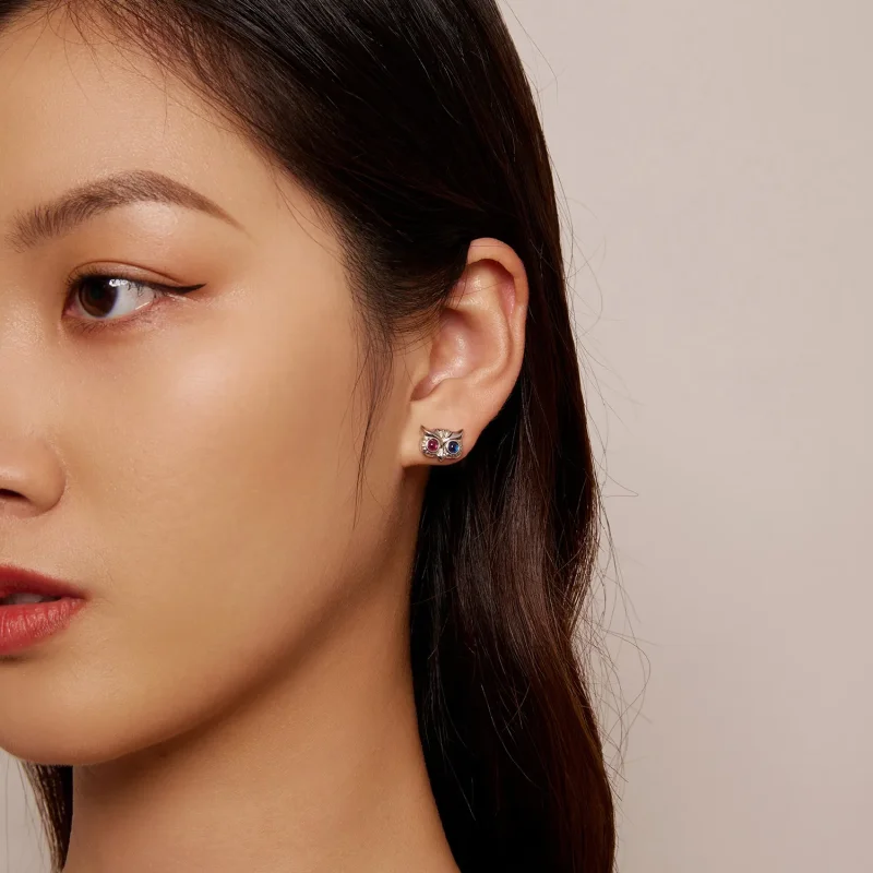 (slika za) Uhani s sovicami v stilu Pandora - SCE1602 - Ogled 6